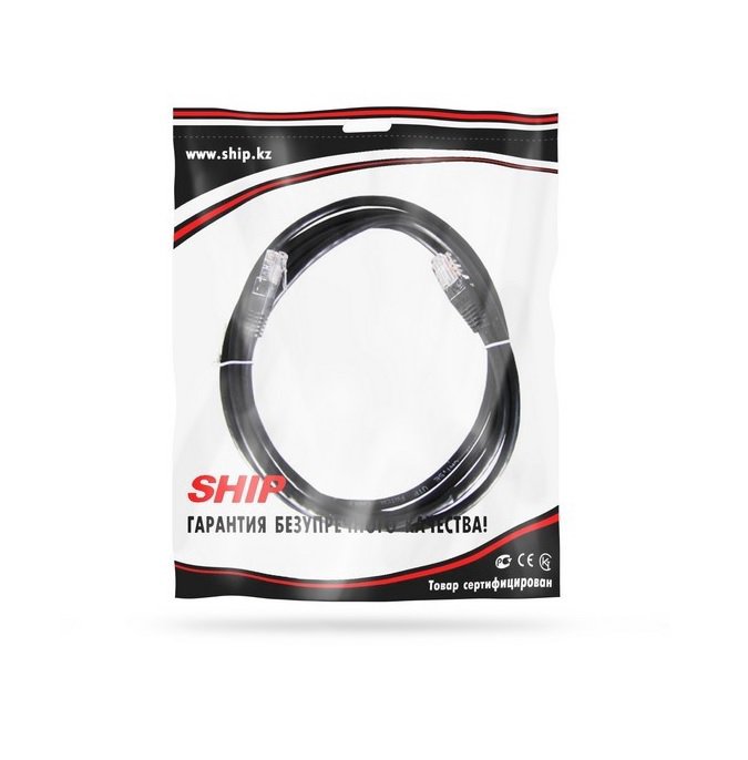 Патч Корд Ship S3025BK0200-P Cat.5e 2м черный - ForteMarket Патч Корд Ship S3025BK0200-P Cat.5e 2м черный купить,0
