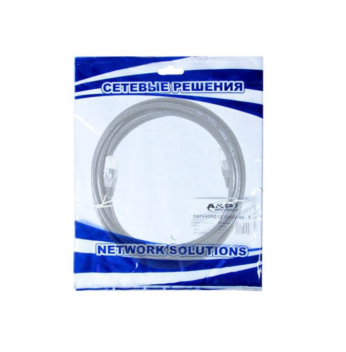 Патч Корд A&P APP001BK2 Cat.5 2 м черный купить,NaN