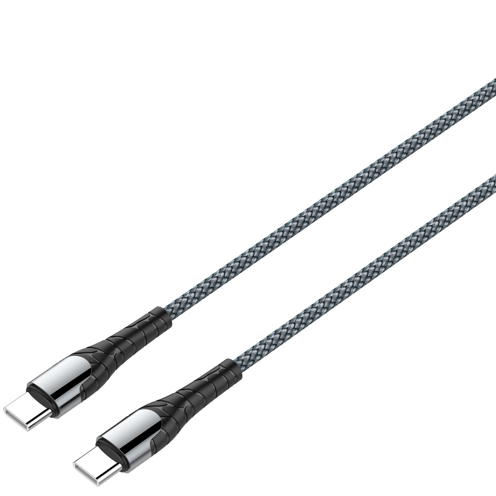 Кабель LDNIO Type-C — Type-C LC102 2м серый купить,NaN