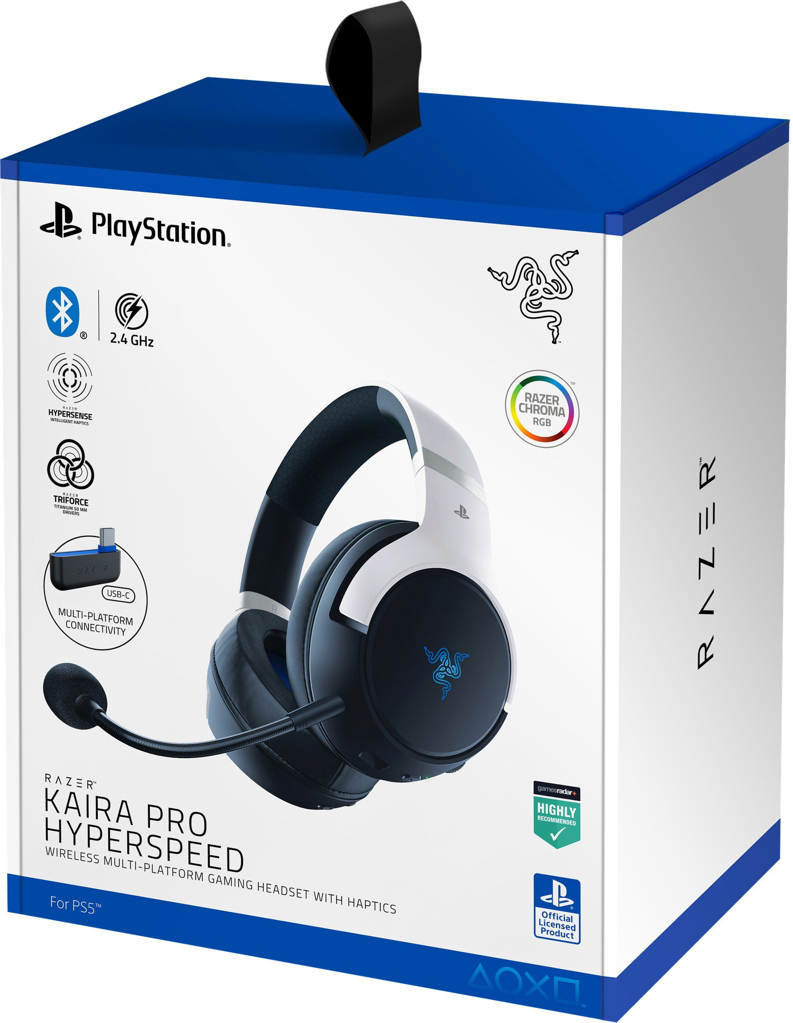 Наушники Razer Kaira Pro Hyperspeed for PlayStation 5 RZ04-04030200-R3G1 White  купить,NaN