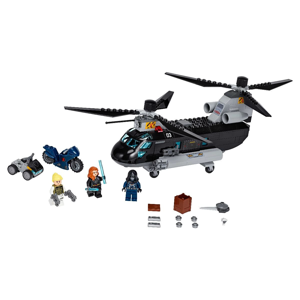 Конструктор Lego Super Heroes Погоня на вертолёте Чёрной вдовы 76162 купить,NaN