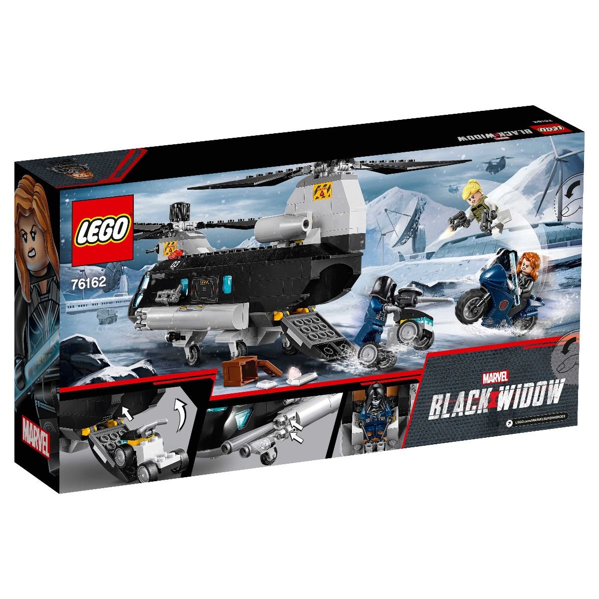Конструктор Lego Super Heroes Погоня на вертолёте Чёрной вдовы 76162 купить,NaN