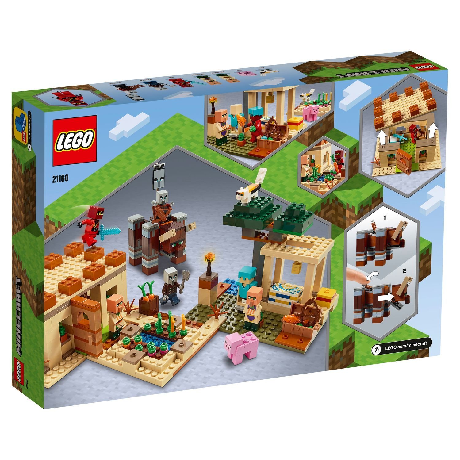 Конструктор Lego Minecraft Патруль разбойников 21160 купить,NaN