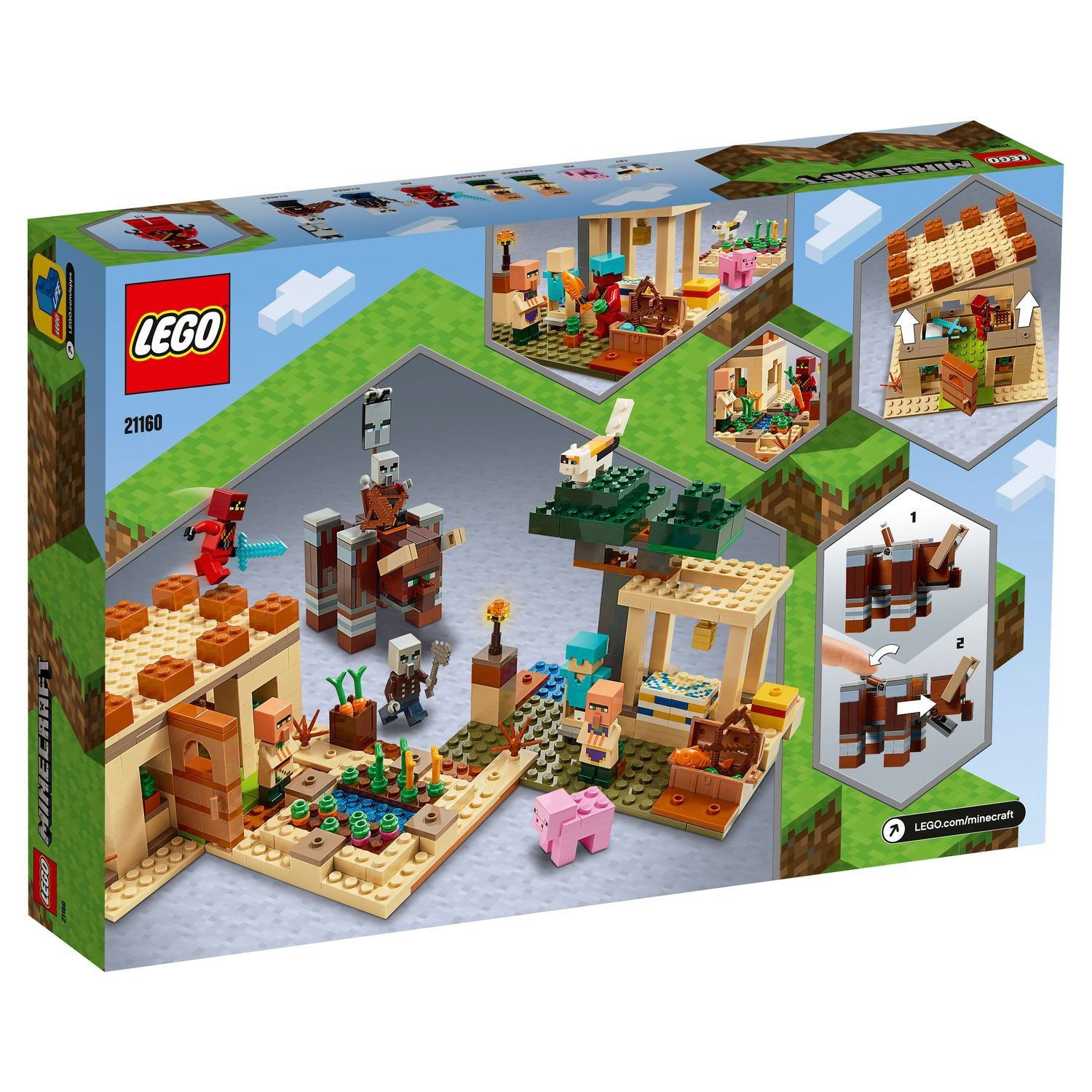 Конструктор Lego Minecraft Патруль разбойников 21160 купить,NaN