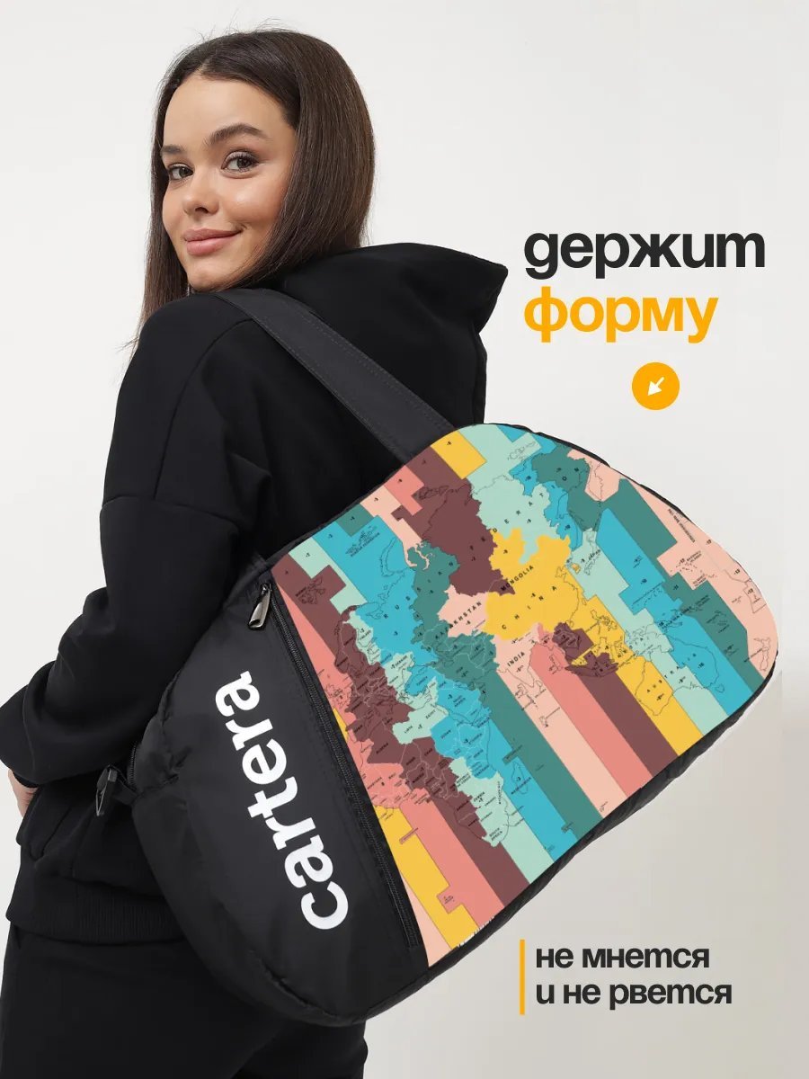 Мини-сумка cartera полиэстер черный