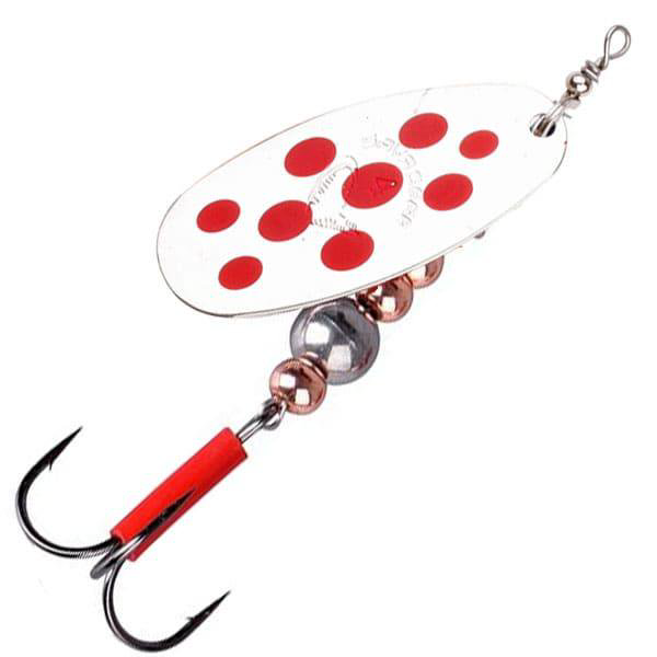 Вращающаяся блесна Savage Gear Caviar Spinner бело-красная купить,NaN