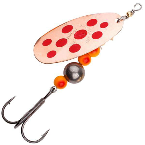 Вращающаяся блесна Savage Gear Caviar Spinner 14гр красно-бежевая купить,NaN