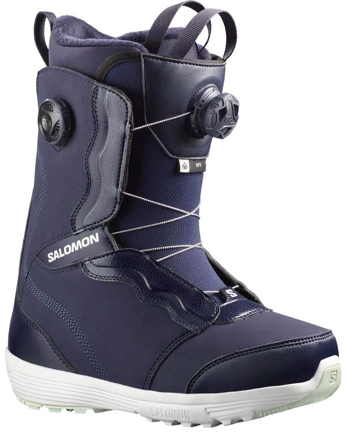 Ботинки для сноуборда Salomon Ivy Boa Sj Boa, L47033800 синий, белый, зеленый 40.5
