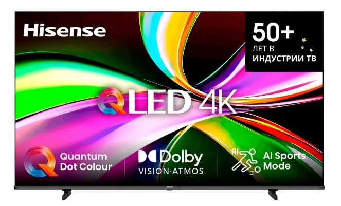 Телевизор 43" (108 см) Hisense 43E77Q QLED 4K UHD Black