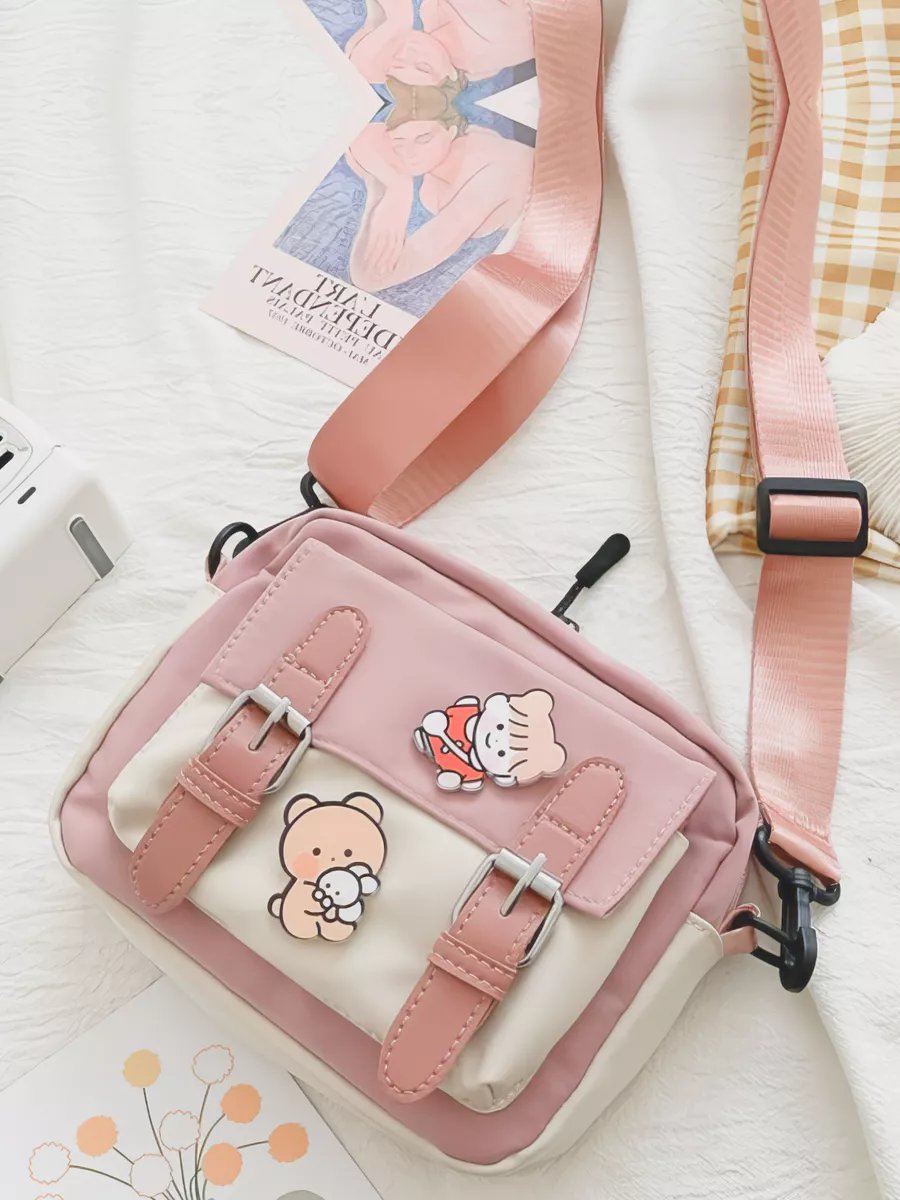 Сумка кросс-боди Store4Life полиэстер розовый купить,NaN