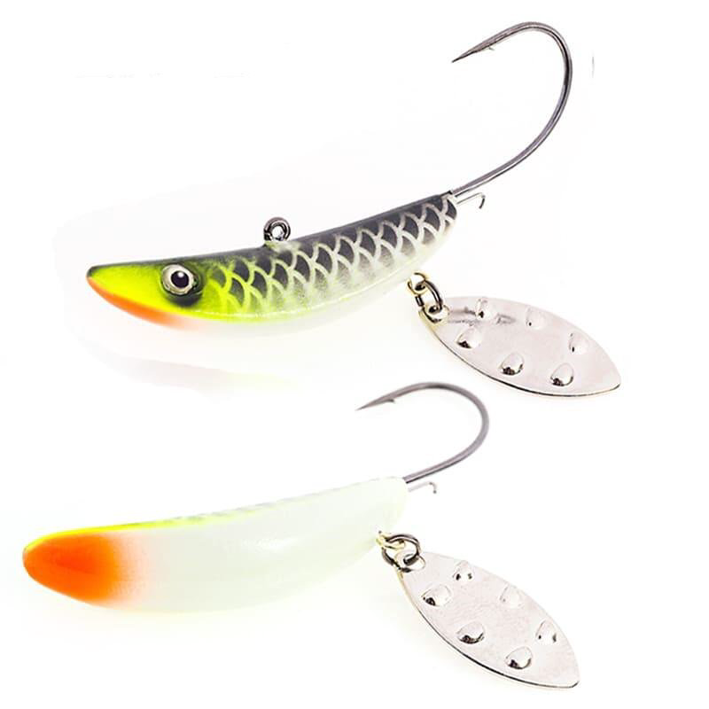 Мягкая приманка Akara Jig Spinner 50мм желто-черная купить,NaN