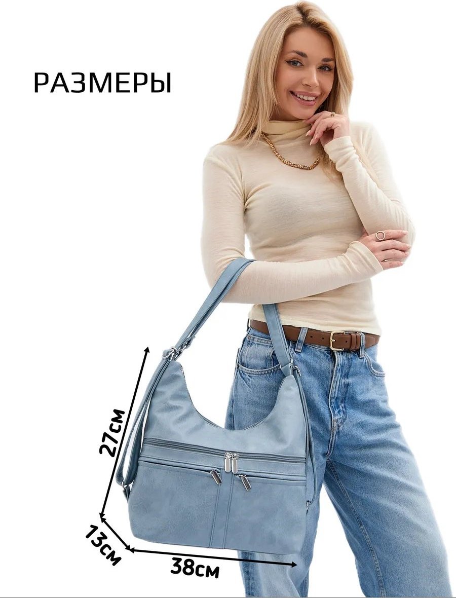 Мини-сумка Luxoshik экокожа синий купить,NaN