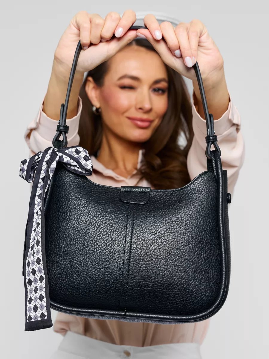 Сумка багет BALISSIMO экокожа черный купить,NaN