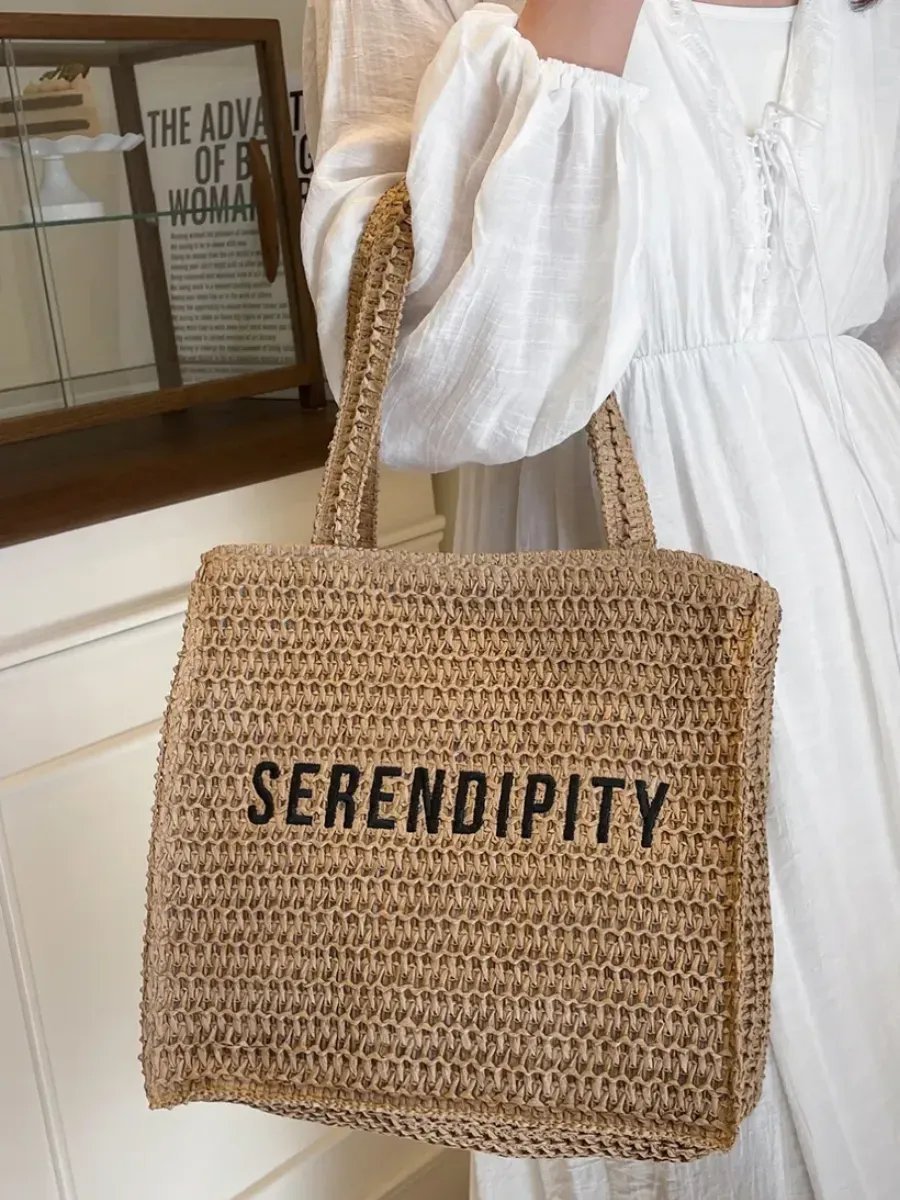 Сумка шоппер Bolso de Senora рафия бежевый купить,NaN
