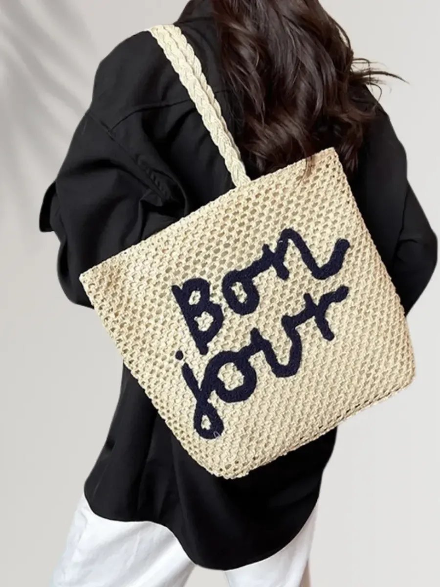 Сумка шоппер Bolso de Senora рафия бежевый купить,NaN