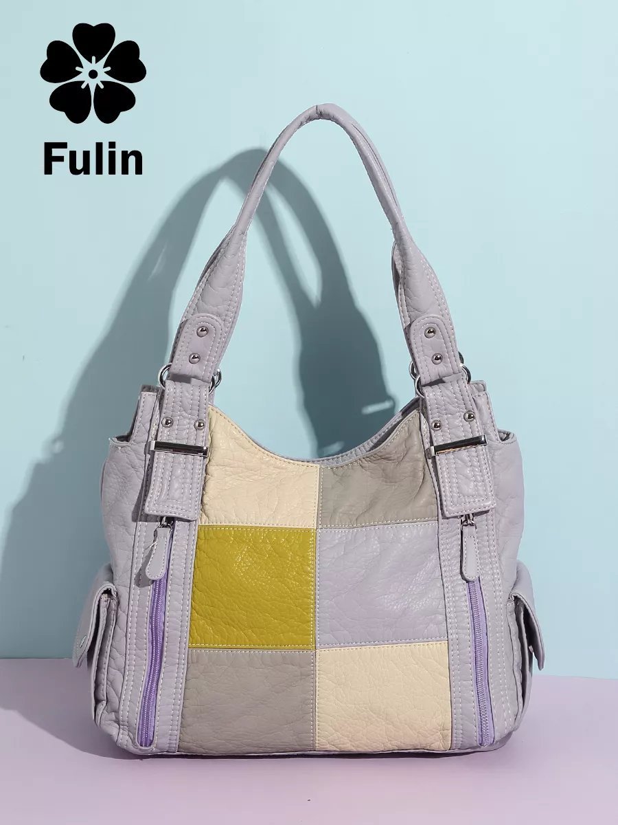 Сумка багет FULIN экокожа фиолетовый купить,NaN