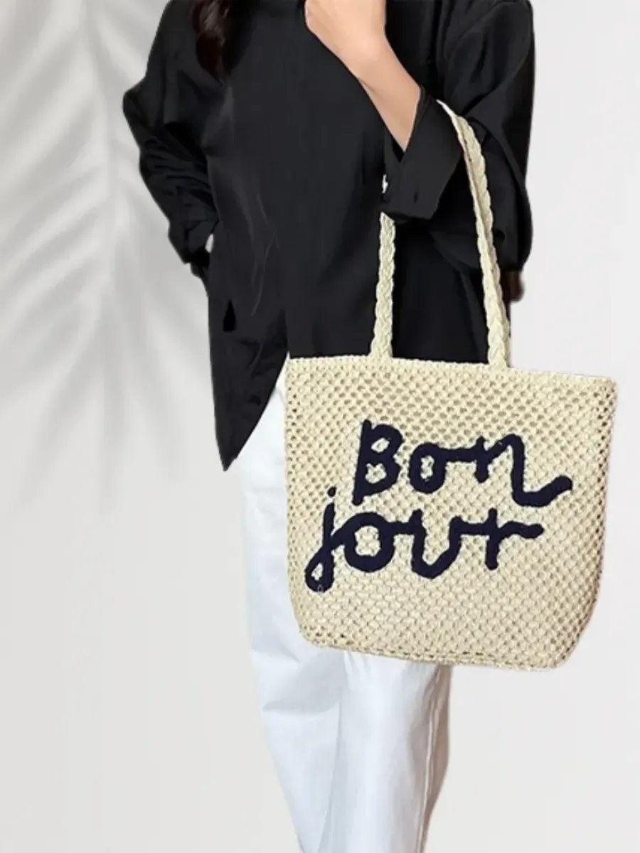 Сумка шоппер Bolso de Senora рафия бежевый купить,NaN