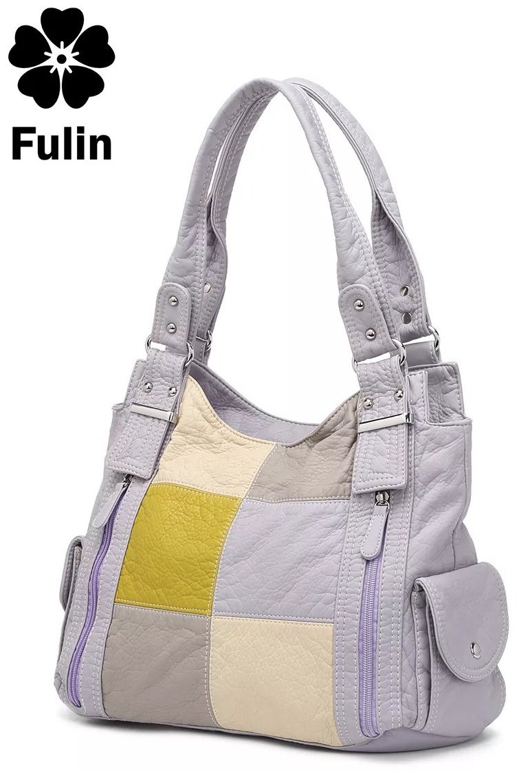 Сумка багет FULIN экокожа фиолетовый купить,NaN