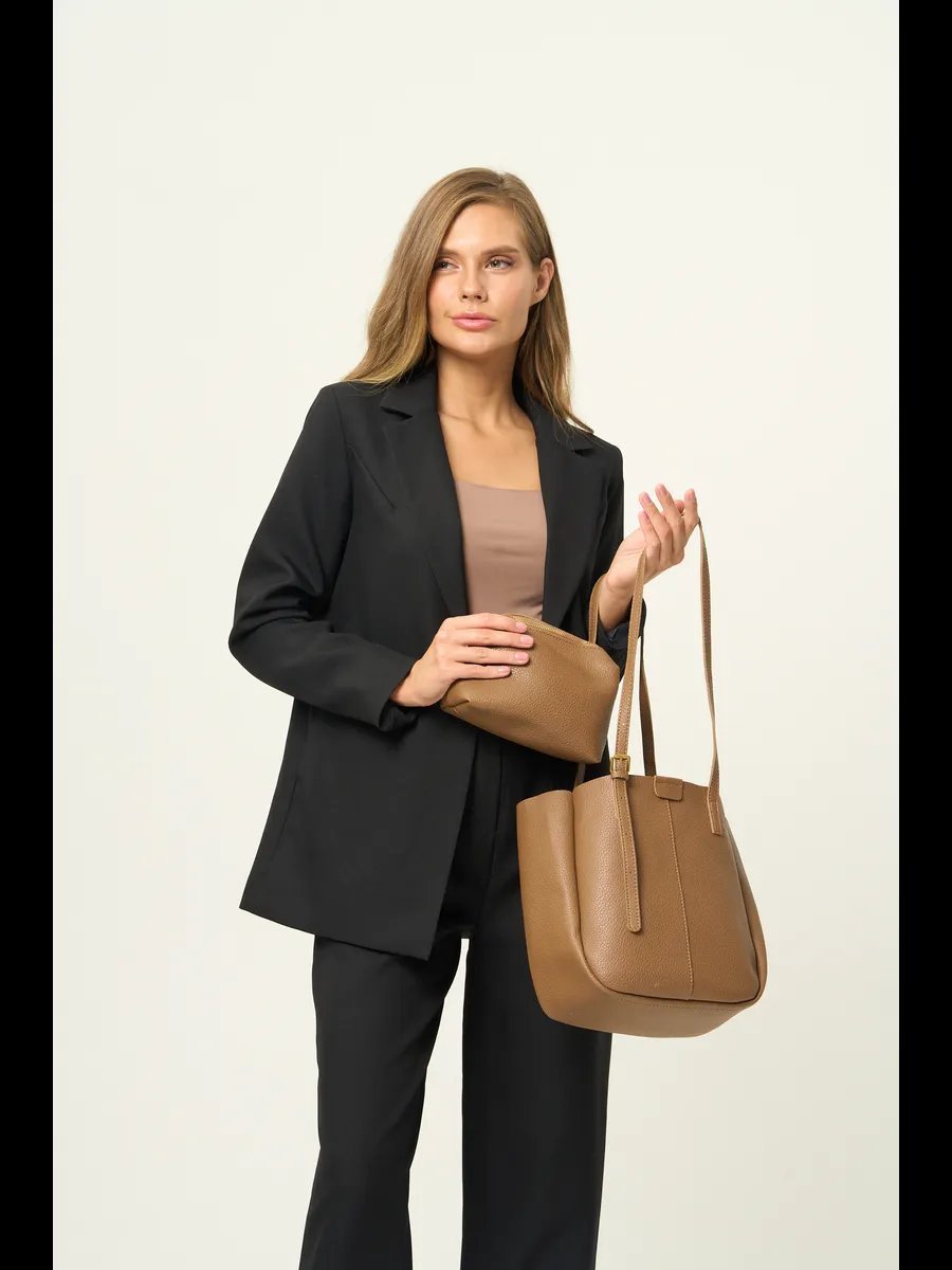 Мини-сумка AYS shop натуральная кожа коричневый купить,NaN