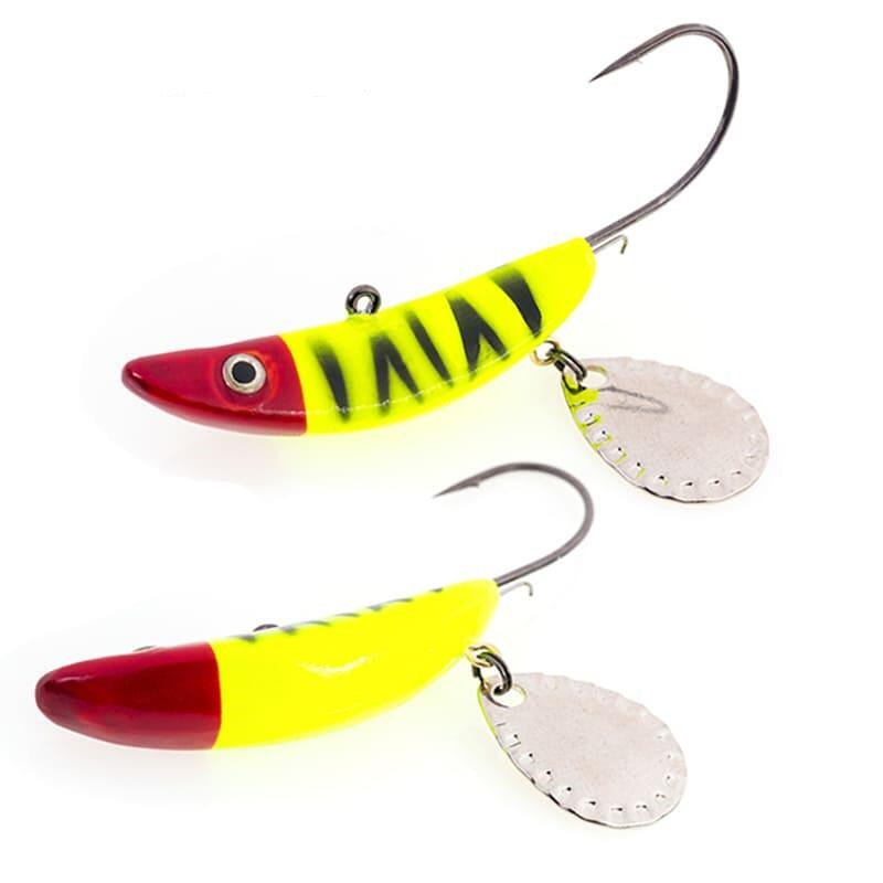 Мягкая приманка Akara Jig Spinner 50мм черно-желтая купить,NaN