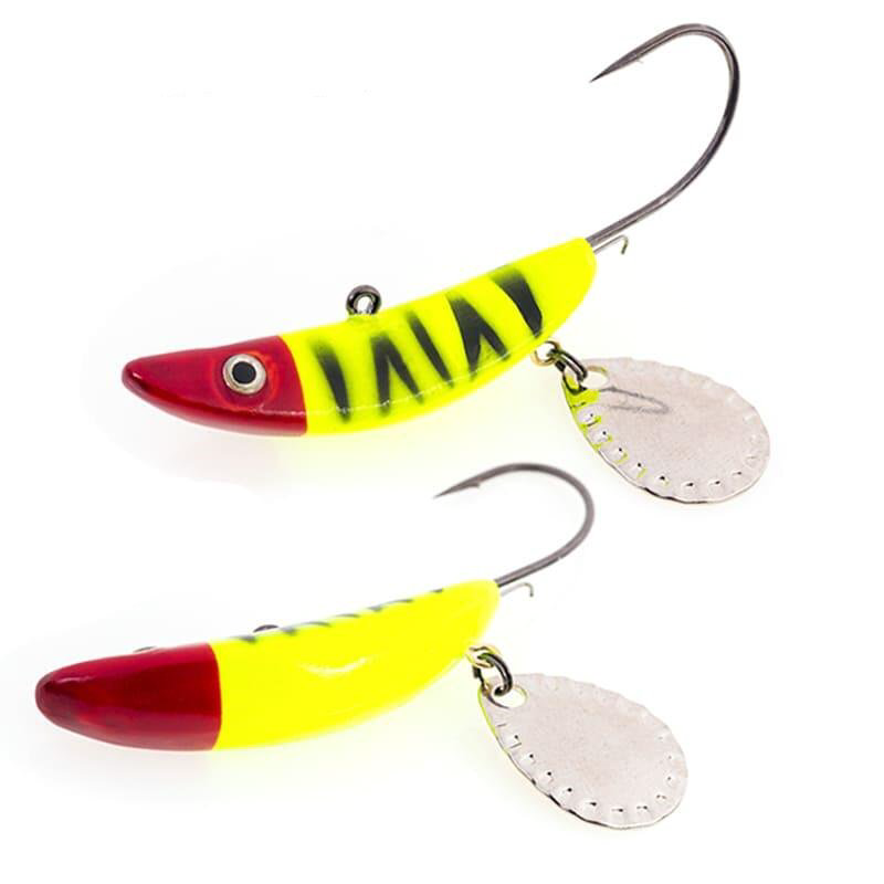Мягкая приманка Akara Jig Spinner 50мм черно-желтая купить,NaN