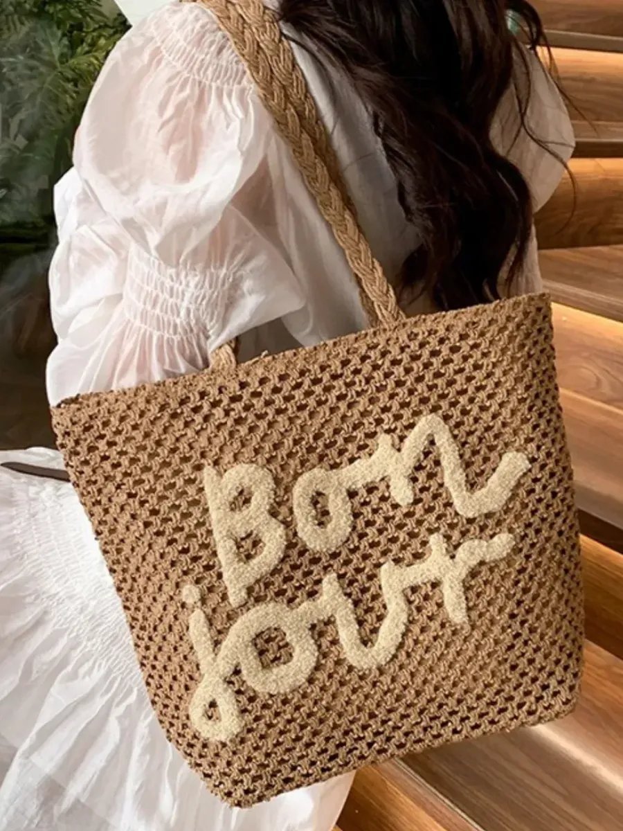 Сумка шоппер Bolso de Senora рафия бежевый купить,NaN