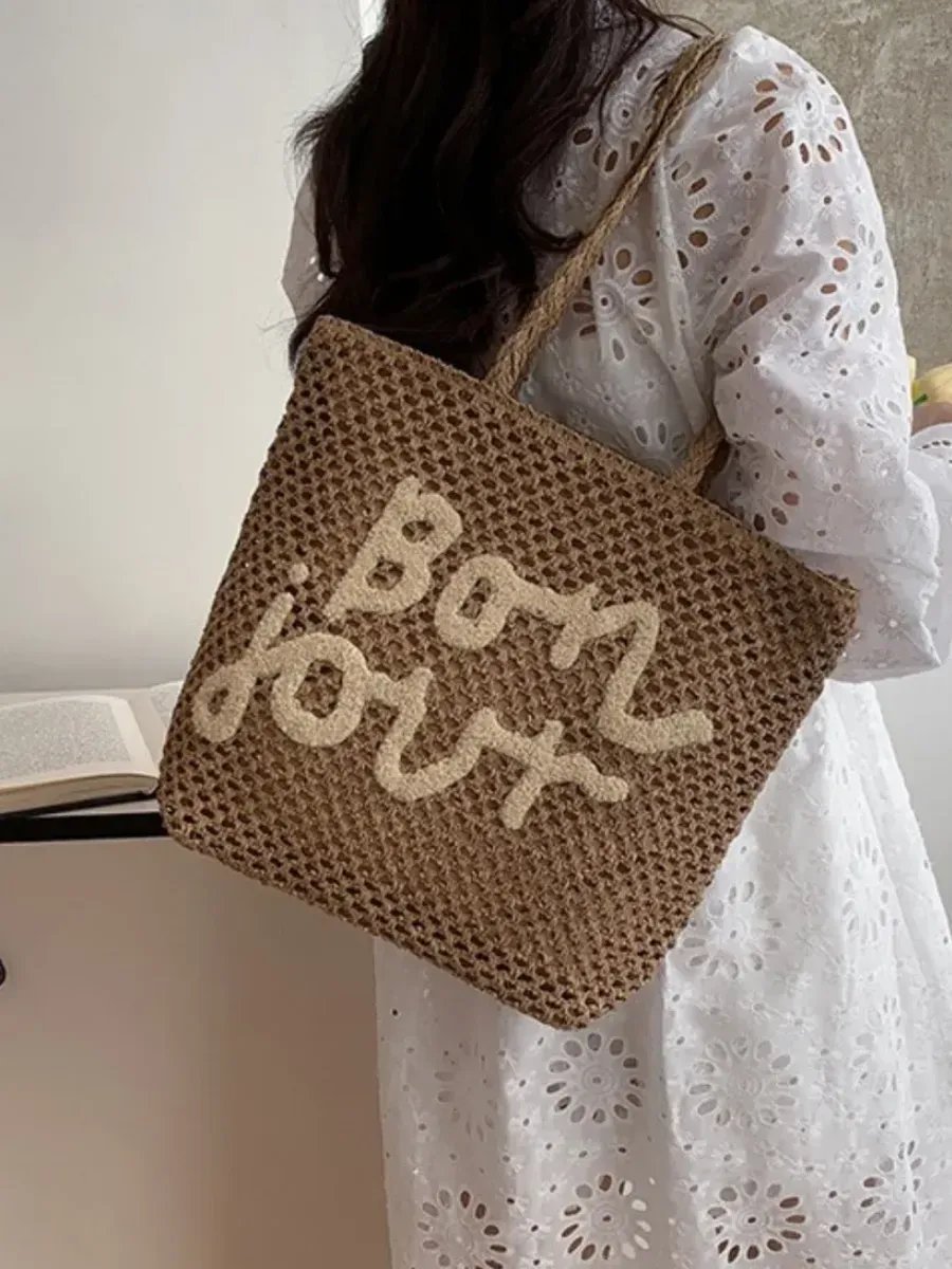 Сумка шоппер Bolso de Senora рафия бежевый купить,NaN