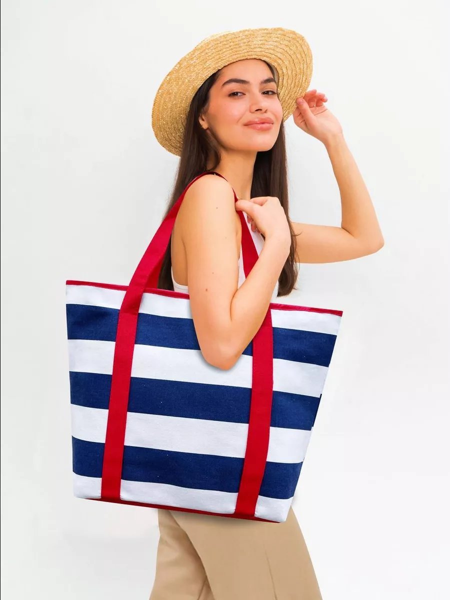 Сумка шоппер VIOLA.bags текстиль красный купить,NaN