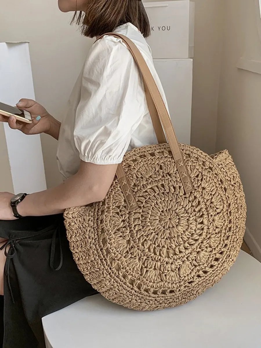 Сумка шоппер SL'Bags рафия коричневый купить,NaN