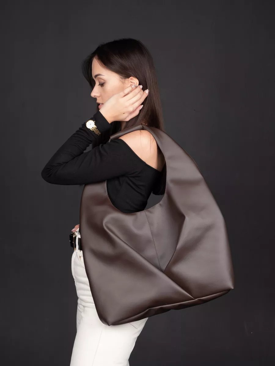 Сумка шоппер MT.Style экокожа коричневый купить,NaN