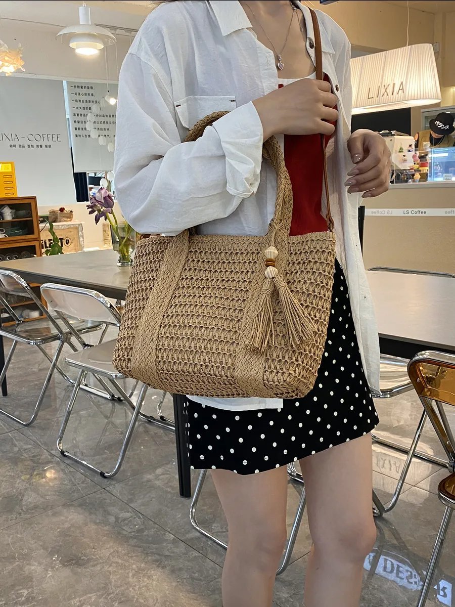 Мини-сумка SL'Bags рафия коричневый купить,NaN