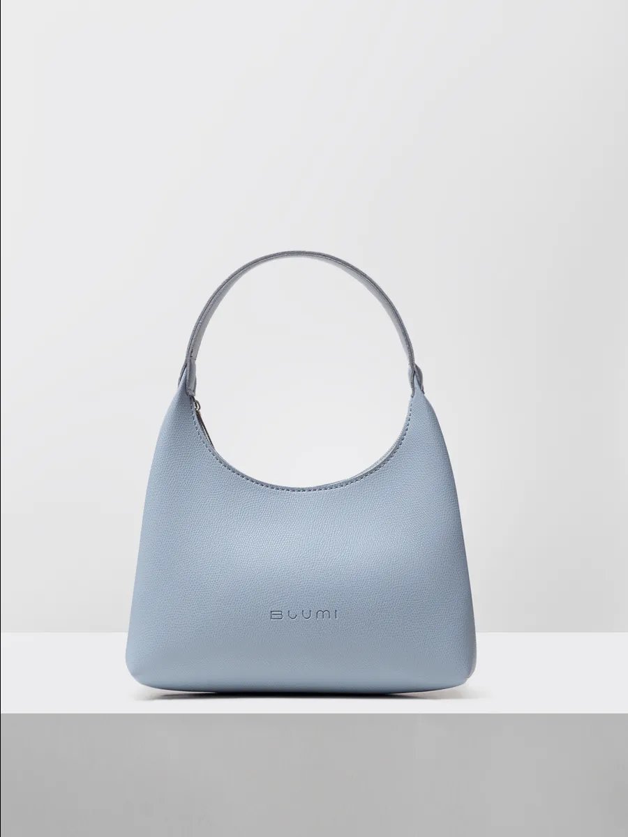 Сумка багет Blumi искусственная кожа голубой купить,NaN