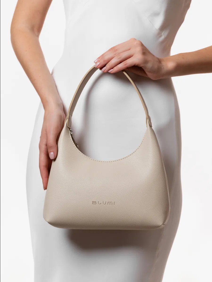 Сумка багет Blumi искусственная кожа бежевый купить,NaN