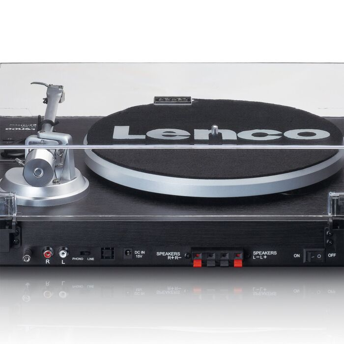 Виниловый проигрыватель Lenco LS-500BK c Bluetooth и комплект динамиков купить,NaN