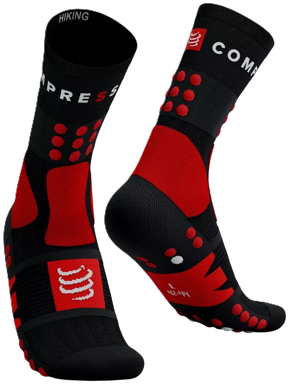 Носки Compressport 1 пара красный 45-47 купить,NaN