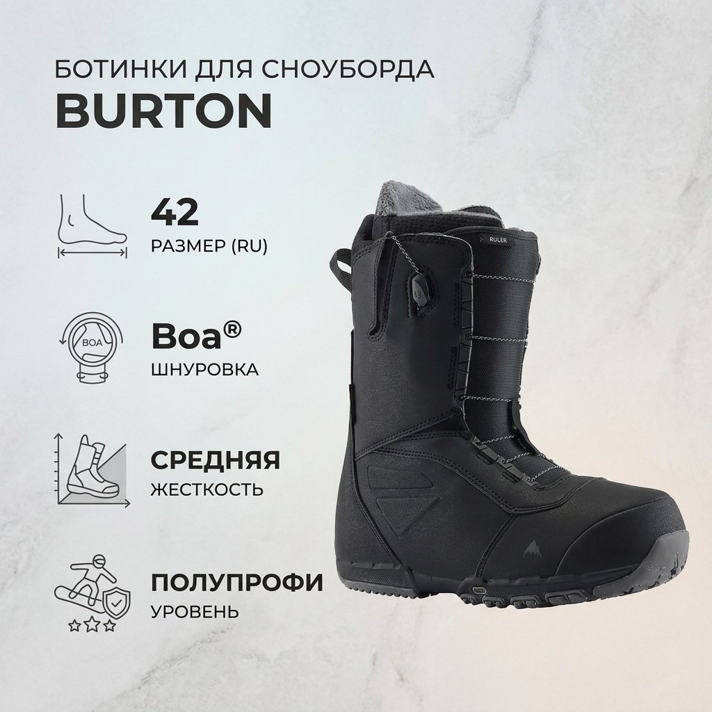 Ботинки для сноуборда BURTON 10439105001 черный 42