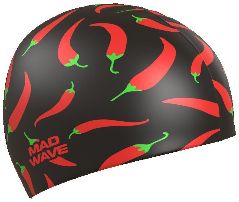 Шапочка Mad Wave M0553 29 0 01W черный универсальный