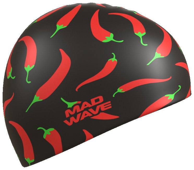 Шапочка Mad Wave M0553 29 0 01W черный универсальный