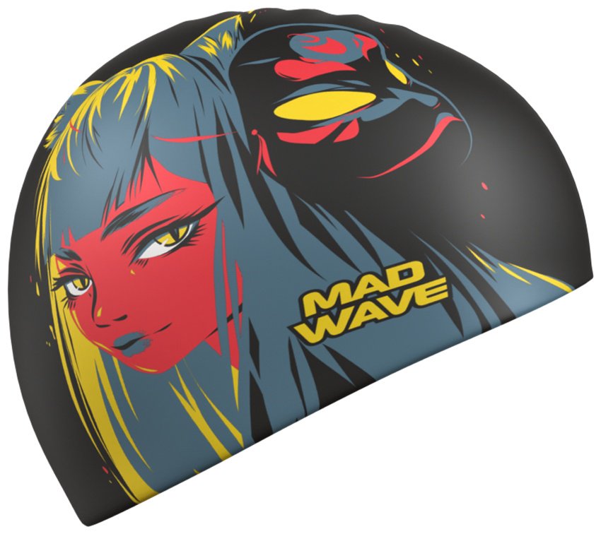 Шапочка Mad Wave M0574 25 0 00W черный размер: универсальный