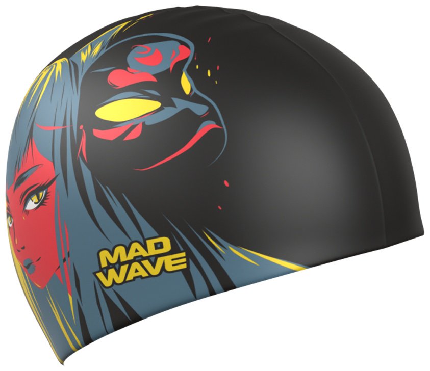 Шапочка Mad Wave M0574 25 0 00W черный размер: универсальный