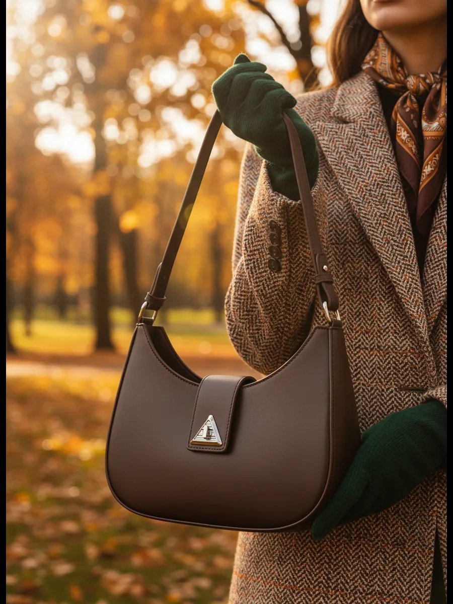 Сумка багет BAGY bags экокожа коричневый купить,NaN