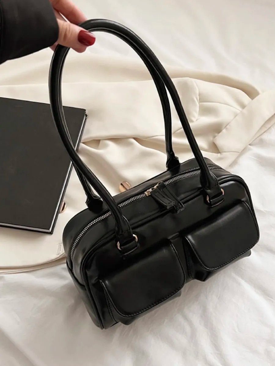 Сумка багет TrendyBags экокожа черный купить,NaN