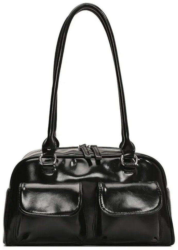 Сумка багет TrendyBags экокожа черный купить,NaN