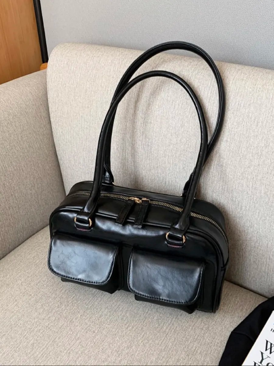 Сумка багет TrendyBags экокожа черный купить,NaN