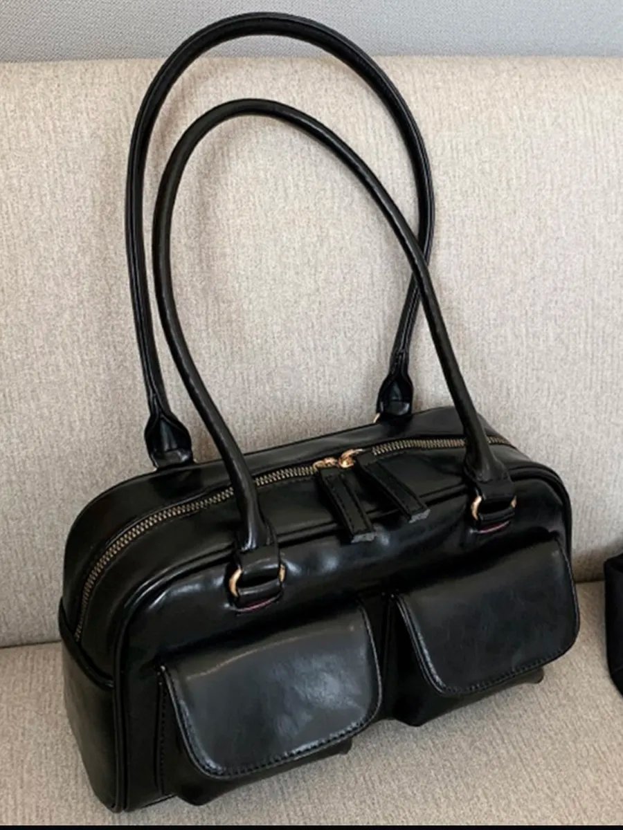 Сумка багет TrendyBags экокожа черный купить,NaN