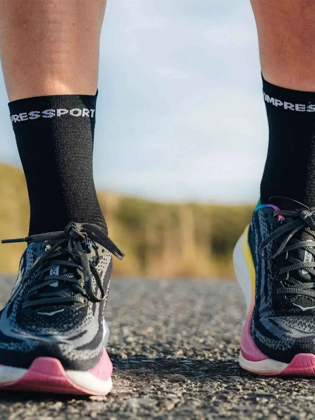 Носки Compressport 1 пара черный 35, 36, 37, 38