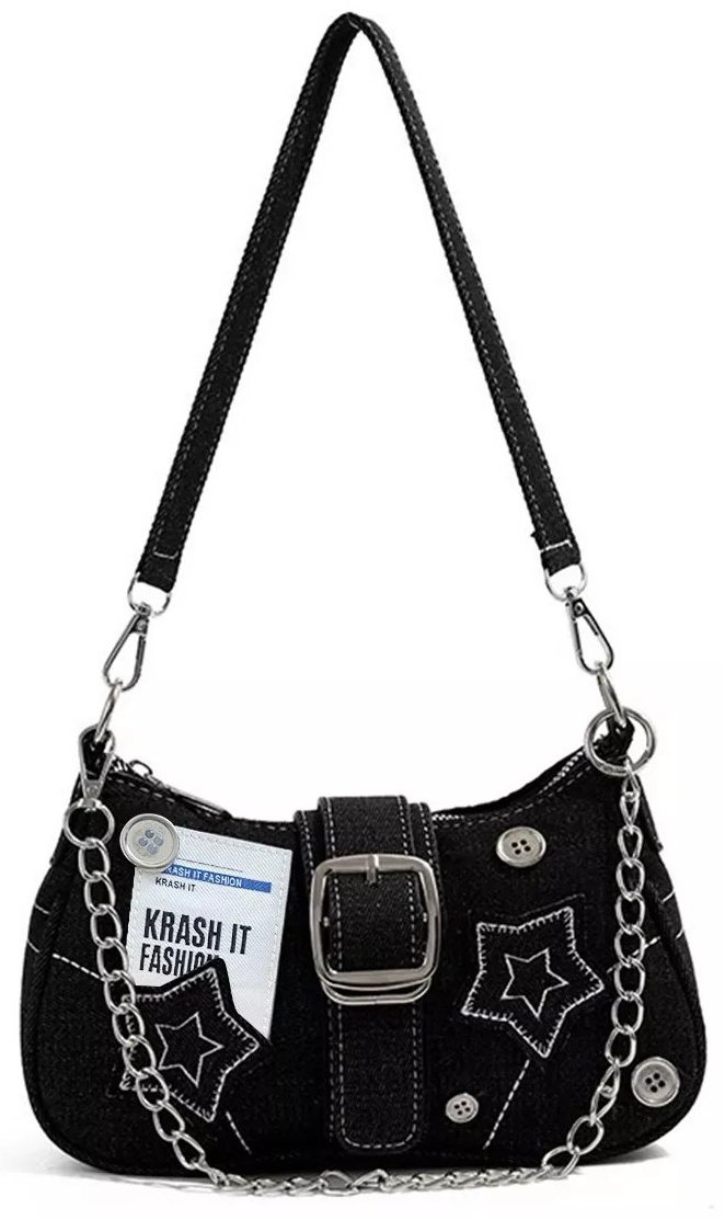 Сумка багет KRASH it нейлон черный купить,NaN