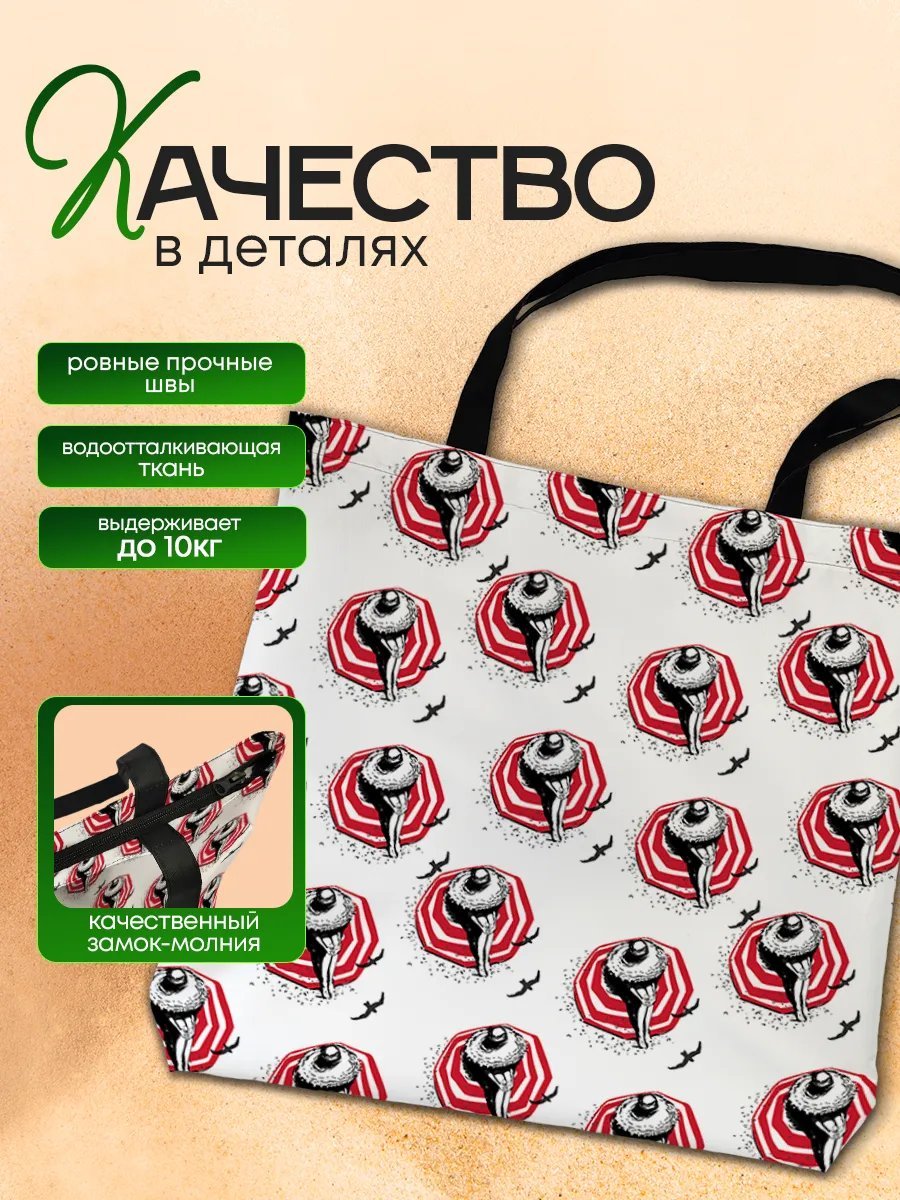 Сумка шоппер SoBag текстиль красный купить,NaN