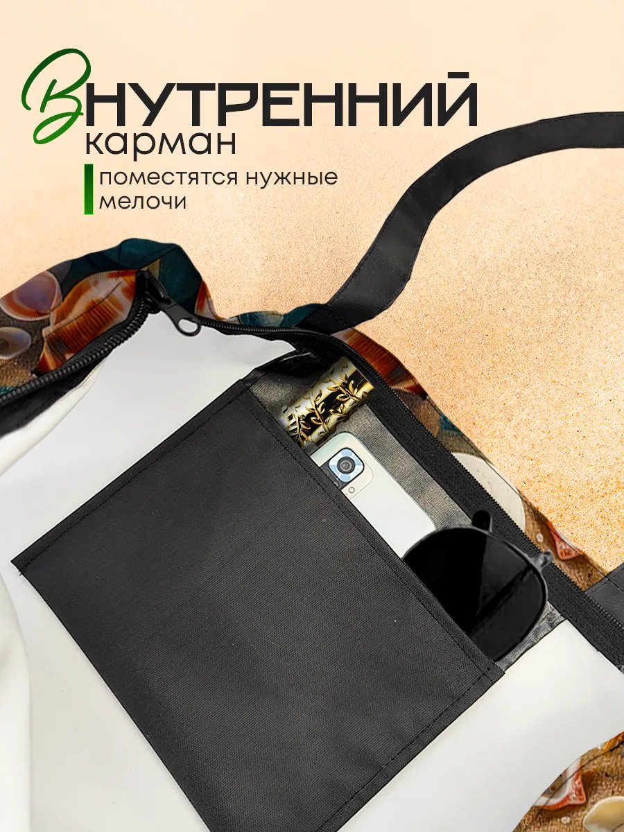 Сумка шоппер SoBag текстиль голубой купить,NaN