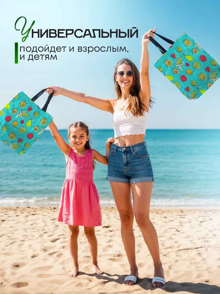 Сумка шоппер SoBag текстиль голубой купить,NaN